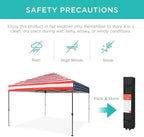 10x10 Pop Up Canopy Tent, EZ Setup, American Flag, alternate view 6
