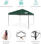 10x10 Pop Up Canopy Tent, EZ Setup, Dark Green in Dark Green, alternate view 5