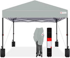 10x10 Pop Up Canopy Tent, EZ Setup, Silver in Silver