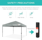 10x10 Pop Up Canopy Tent, EZ Setup, Silver in Silver, alternate view 6