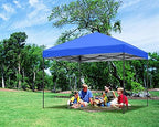 10x10 Pop Up Canopy Tent, Heavy Duty Weather Protection, Blue in Blue, alternate view 2