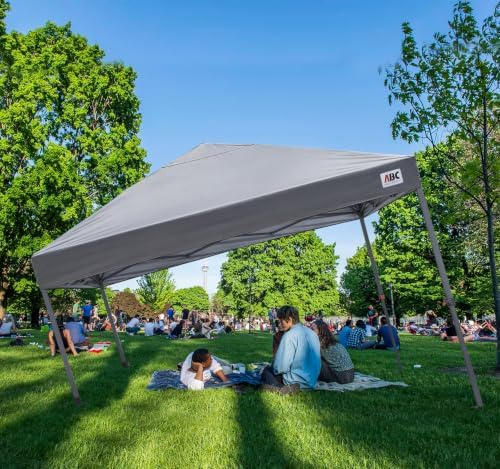 10x10 Pop up Canopy Tent Instant Portable Shelter, Grey in Grey, alternate view 2