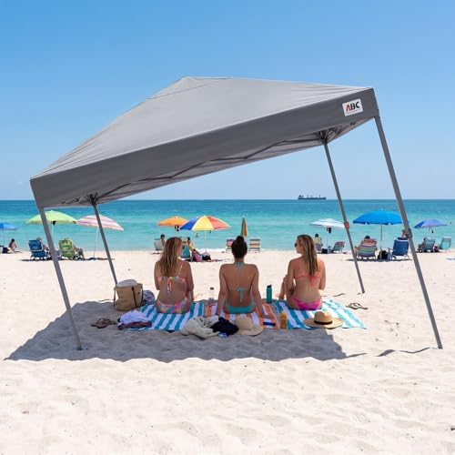 10x10 Pop up Canopy Tent Instant Portable Shelter, Grey in Grey, alternate view 4