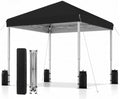10x10 Pop Up Canopy Tent, One Push One Person Setup, Light Black in Light Black
