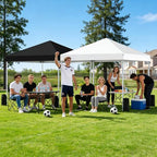 10x10 Pop Up Canopy Tent, One Push One Person Setup, Light Black in Light Black, alternate view 2