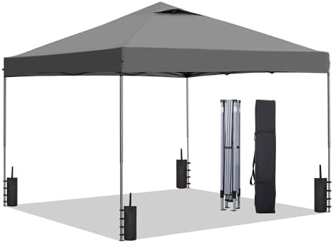 10x10 Pop Up Canopy Tent, Outdoor Canopy, Patio Tent, Commercial Instant Gazebos, Portable Shelter Canopies, for