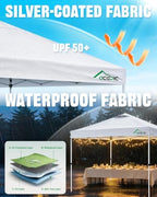 10x10 Pop Up Canopy Tent, Serene Blue,10 * 10, alternate view 5
