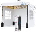 10X10 Pop Up Canopy Tent with 3 Sidewalls, Easy Up Canopy, Commercial Instant Shelter, Heavy Duty One Person Set