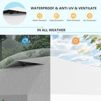 10X10 Pop Up Canopy Tent with 3 Sidewalls, Easy Up Canopy, Commercial Instant Shelter, Heavy Duty One Person Set, alternate