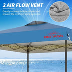 10x10 Pop Up Canopy Tent with 3 Sidewalls, Grey in Grey, alternate view 4
