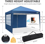 10x10 Pop Up Canopy Tent with 4 Removable Sidewalls, UPF 50+ Waterproof 10x10 Outdoor Portable Canopy for, alternate view 3