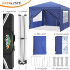 10x10 Pop Up Canopy Tent with 4 Removable Sidewalls, UPF 50+ Waterproof 10x10 Outdoor Portable Canopy for, alternate view 7