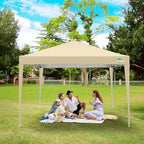 10x10 Pop Up Canopy Tent with 4 Sidewalls,10x10 Easy Up Waterproof Canopy Tents for Parties Camping Exhibition, alternate