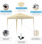 10x10 Pop Up Canopy Tent with 4 Sidewalls,10x10 Easy Up Waterproof Canopy Tents for Parties Camping Exhibition, alternate
