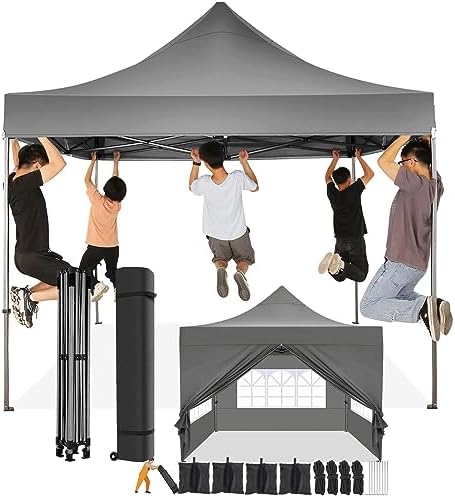 10x10 Pop up Canopy Tent with 4 Sidewalls