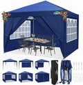 10x10 Pop Up Canopy Tent with 4 Sidewalls, Easy Set up Canopy 10x10 Waterproof Commercial Outdoor Gazebo