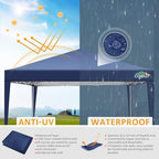 10x10 Pop Up Canopy Tent with 4 Sidewalls, Easy Set up Canopy 10x10 Waterproof Commercial Outdoor Gazebo, alternate view 4