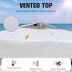 10x10 Pop Up Canopy Tent with Dual Vented Roof, One Push Setup, White in White, alternate view 4