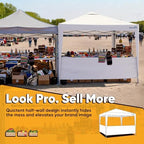 10x10 Pop Up Canopy Tent with Half Sidewall, alternate view 3