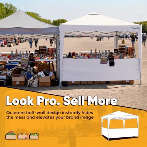 10x10 Pop Up Canopy Tent with Half Sidewall, alternate view 3