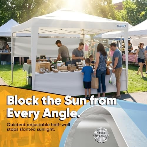 10x10 Pop Up Canopy Tent with Half Sidewall, alternate view 6