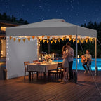 10x10 Pop Up Canopy Tent with One Push Setup, 3 Adjustable Heights, Gray in Gray, alternate view 7