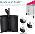 10x10 Pop Up Canopy Tent with Sidewall, Hot Pink, alternate view 7