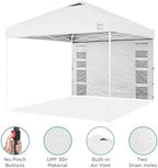 10x10 Pop Up Canopy Tent with Sidewall, White/White, alternate view 6