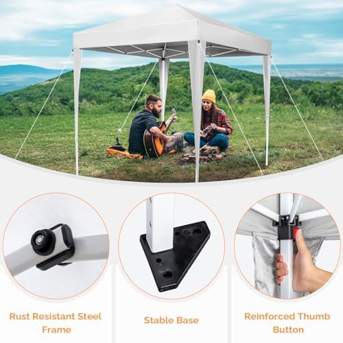 10x10 Pop Up Canopy Tent with Sidewalls, Outdoor Gazebo Canopy Tent, Patio Event Tents Outdoor Event Shelter for, alternate