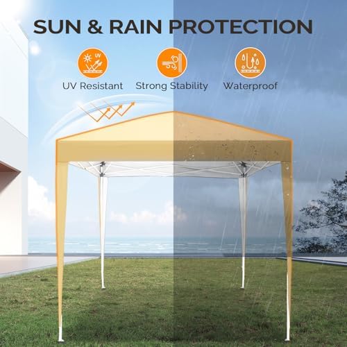 10x10 Pop Up Canopy Tent with Sidewalls, Outdoor Gazebo Canopy Tent, Patio Event Tents Outdoor Event Shelter for, alternate