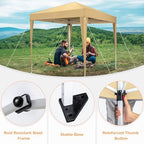 10x10 Pop Up Canopy Tent with Sidewalls, Outdoor Gazebo Canopy Tent, Patio Event Tents Outdoor Event Shelter for, alternate