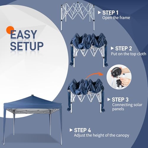 10x10 Pop Up Canopy Tent with Sidewalls, Outdoor Gazebo Canopy Tent, Patio Event Tents Outdoor Event Shelter for, alternate