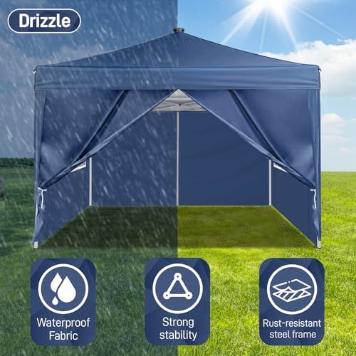 10x10 Pop Up Canopy Tent with Sidewalls, Outdoor Gazebo Canopy Tent, Patio Event Tents Outdoor Event Shelter for, alternate