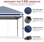 10x10 Pop Up Canopy, Weather Protection Tent, Navy Blue Stripes, alternate view 5