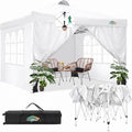 10x10 Pop Up Canopy with 4 Sidewall, One Push Party Tent for Outdoor