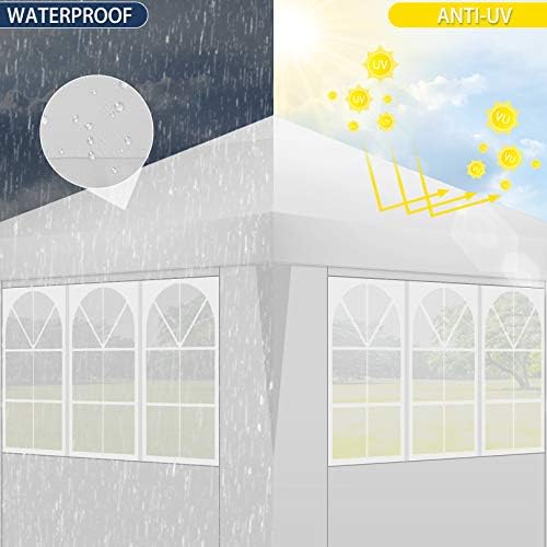 10x10 Pop Up Canopy with 4 Sidewall, One Push Party Tent for Outdoor, alternate view 6