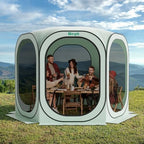 10x10 Pop Up Screen Tent, Mosquito Net Gazebo, UV Resistant, Green in Green, alternate view 5