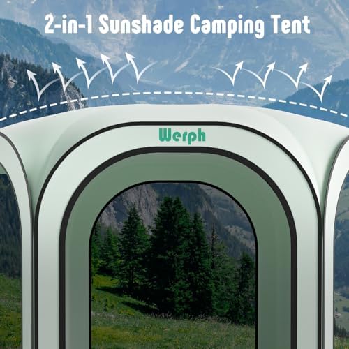 10x10 Pop Up Screen Tent, Mosquito Net Gazebo, UV Resistant, Green in Green, alternate view 6