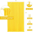 10x10 Yellow Backdrop Curtain for Parties Wrinkle Free Lemon Yellow Photo Curtains Backdrop Drapes Fabric, alternate view 5