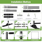 10x10ft Backdrop Banner Stand, Heavy Duty Step and Repeat Stand Kit in 10x10ft, alternate view 5