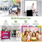 10x10ft Backdrop Banner Stand, Heavy Duty Step and Repeat Stand Kit in 10x10ft, alternate view 7