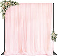 10x10ft Backdrop Stand Heavy Duty Black Adjustable Pipe and Drape in 10x10ft
