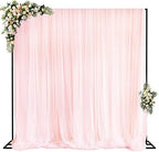 10x10ft Backdrop Stand Heavy Duty Black Adjustable Pipe and Drape in 10x10ft