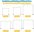 10x10ft Backdrop Stand Heavy Duty Black Adjustable Pipe and Drape in 10x10ft, alternate view 2