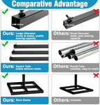 10x10ft Backdrop Stand Heavy Duty Black Adjustable Pipe and Drape in 10x10ft, alternate view 3