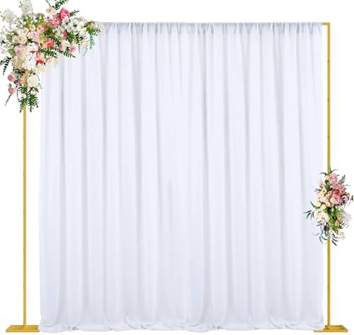 10x10FT Backdrop Stand Heavy Duty Pipe and Drape Kit Adjustable in 10x10FT