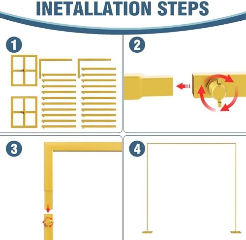 10x10FT Backdrop Stand Heavy Duty Pipe and Drape Kit Adjustable in 10x10FT, alternate view 3