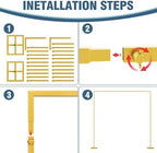 10x10FT Backdrop Stand Heavy Duty Pipe and Drape Kit Adjustable in 10x10FT, alternate view 3