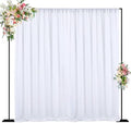 10x10FT Backdrop Stand Heavy Duty Pipe and Drape Kit Black in 10x10FT