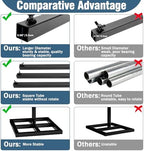 10x10FT Backdrop Stand Heavy Duty Pipe and Drape Kit Black in 10x10FT, alternate view 5